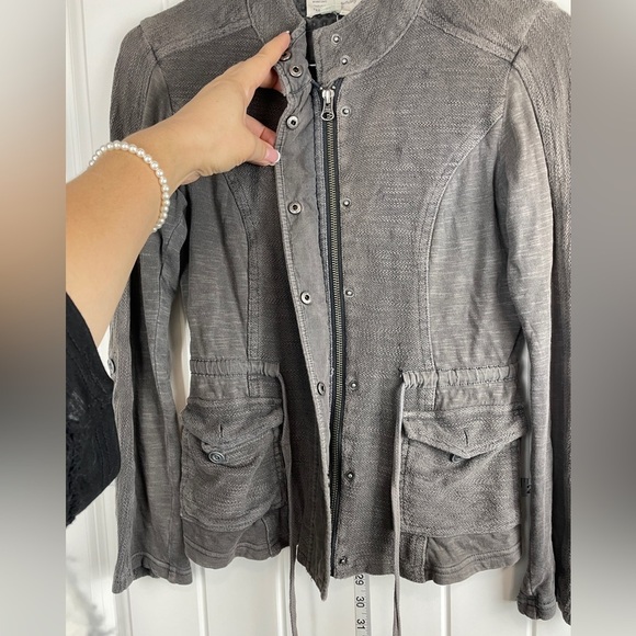 Anthropologie Gray Military Jacket - Picture 7 of 10